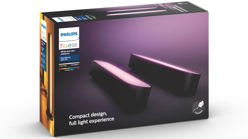 Philips Hue Play Light Bar, 2-Pack (Black)