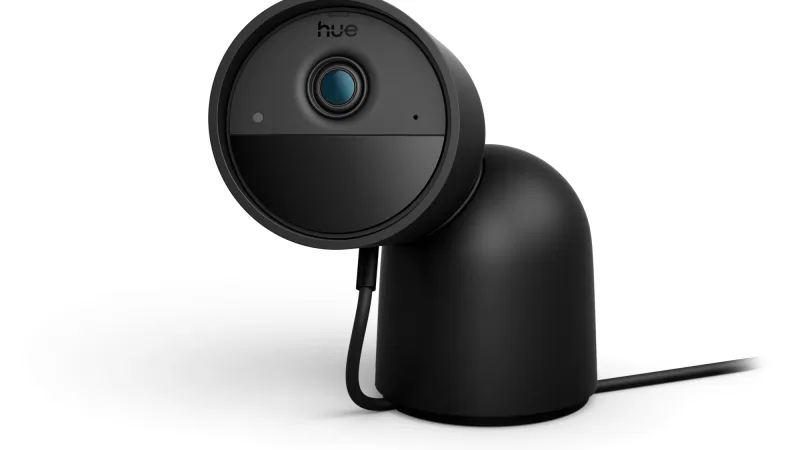 Philips Hue Secure 2K Camera with Desk Stand (Black)