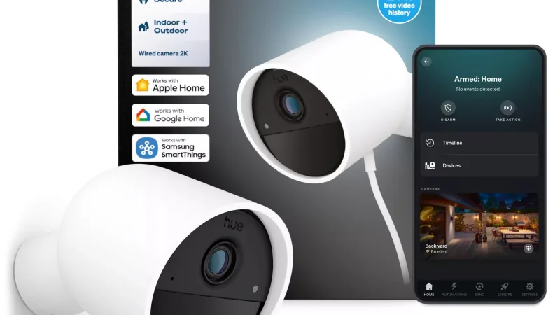 Philips Hue Secure 2K Camera (White)