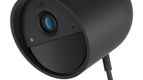 Philips Hue Secure 2K Dome Camera, Wall Mount (Black)