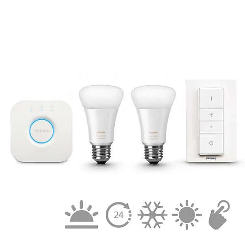 Philips Hue White Ambiance A19 Starter Kit