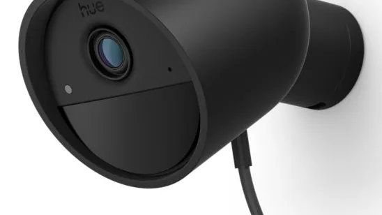 Philips Hue Secure 2K Dome Camera, Wall Mount (Black)