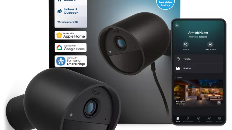 Philips Hue Secure 2K Camera (Black)