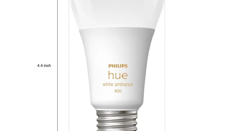Philips Hue White Ambiance A19 60W Smart Bulb