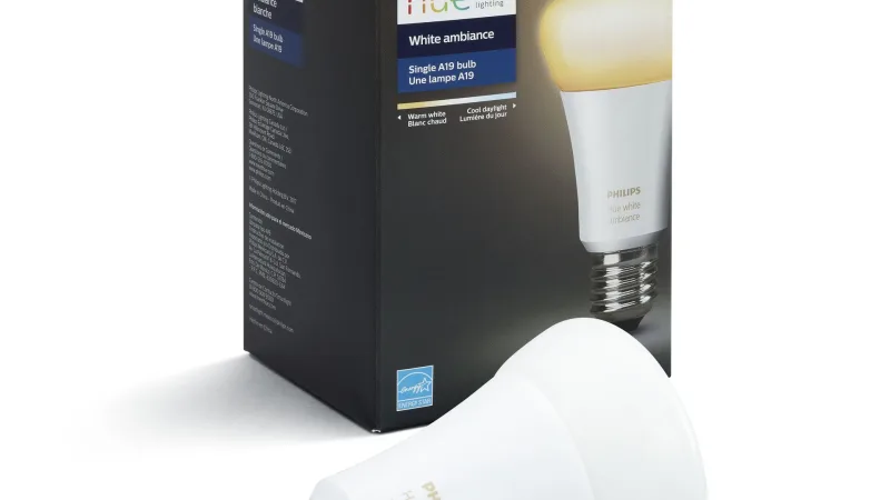 Philips Hue White Ambiance A19 Smart Bulb